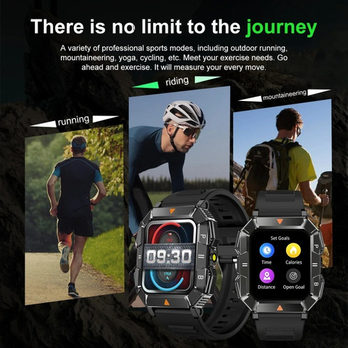 Reloj Inteligente Lemfo Con Linterna Led Bluetooth Calling