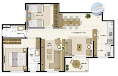 Imagem 10 de 15 de Apartamento Giardino Com 119m², Em Nova Parnamirim, Pronto Para Morar, Vizinho Ao Extra - Novo Sttilo - Ap0004