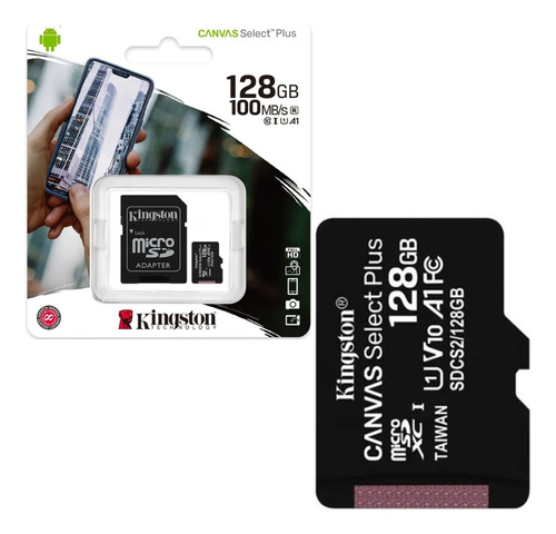 Kit Mextec 10pz Micro Sd Kingston 128gb Adaptador Canvas