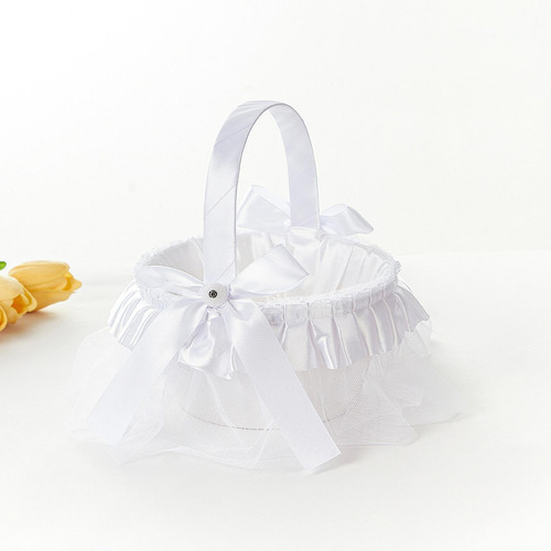 Cesta De Flores Para Boda, Cesta Para Niña De Flores,