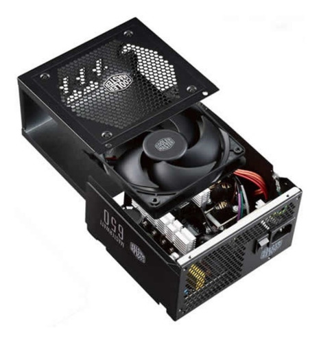 Fuente Cooler Master Masterwatt 650w 80+ Bronce Modular Color Negro
