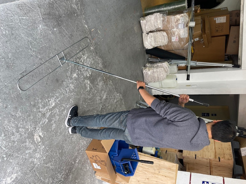 Mop Completo 125 Cm De Fibra Larga Para Uso Rudo Y Repuesto Color Blanco