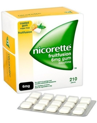 Nicorette Gum 45  Fruitfusion 6mg Dejar De Fumar