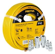 Comprar Kit Manguera De Aire Para Compresor, 15m, 6 Conector Rapidos