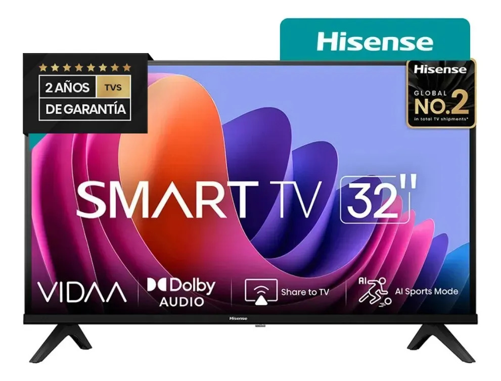Smart TV Hisense 32 HD VIDAA 32A42K