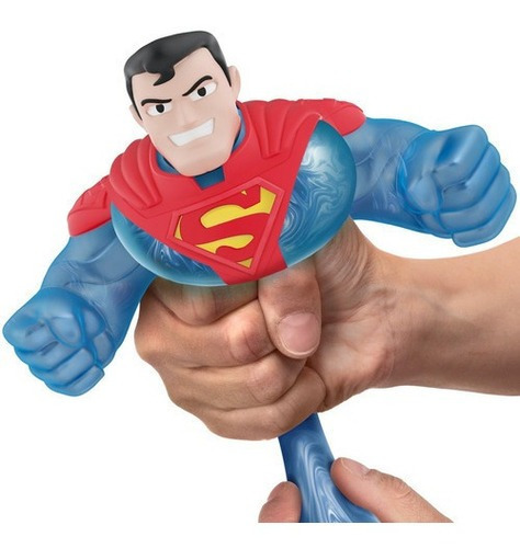 Muñeco Superman Flexible Estira 3x Heroes Goo Jit Zu Squishy