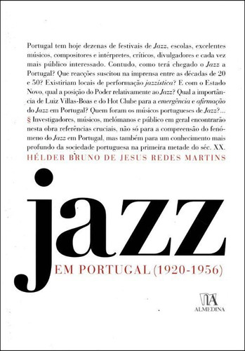 Libro Jazz Em Portugal O 1920 1956 De Martins Helder Bruno D