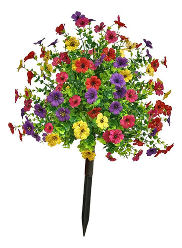 Estaca De Flores Artificiales Para Jardín, Reutilizable,