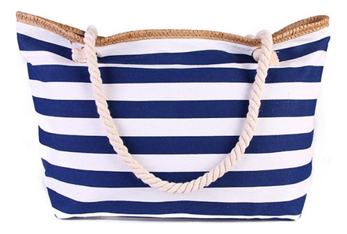 Bolso De Playa Reutilizable Con Cremallera Lisa .