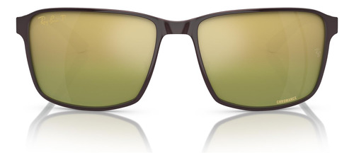 Gafas De Sol Ray-ban Rb3721ch Chromance Square, Polarizadas 