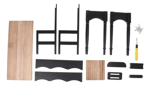 2 Piezas De Mesa Y Silla Para Casa De Muñecas, Muebles Para