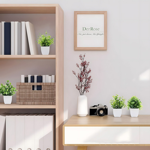 10 Piezas Plantas Artificiales En Maceta Decorativas Hogar