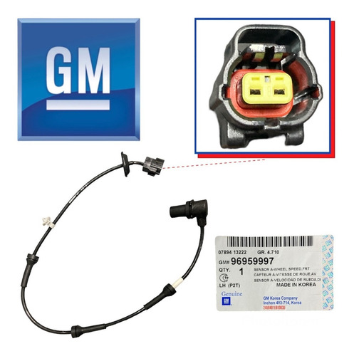 Sensor Aveo 1.6 Abs Rueda Delantera Izquierda Original Gm