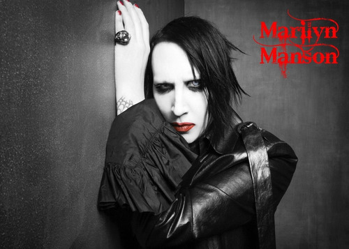 Poster Rock Marilyn Manson 30x42cm Cartaz Banda Plastificado