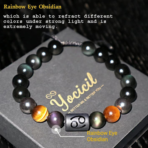 Regalos De San Valentín, Pulsera De Obsidiana Negra Y ...