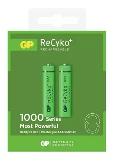 Pila Bateria Gp Recargable Recyko Aaa 1000mah X 2 Originales