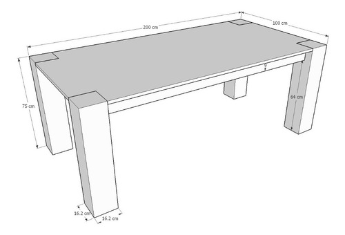 Imagen 2 de 4 de Mesa De Comedor De Madera 100% Roble Ref: Maciza26