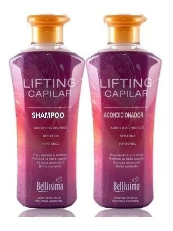 Kit Shampoo Acondicionador Bellissima Lifting Capilar 270ml
