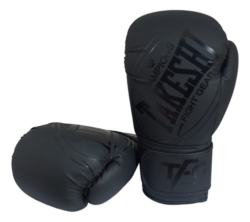 Tfg Guantes De Boxeo, Entrenamiento Profesional, Negro Mate.