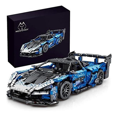 Mesiondy Sports Car Building Blocks Toys Kits Para Niños O 