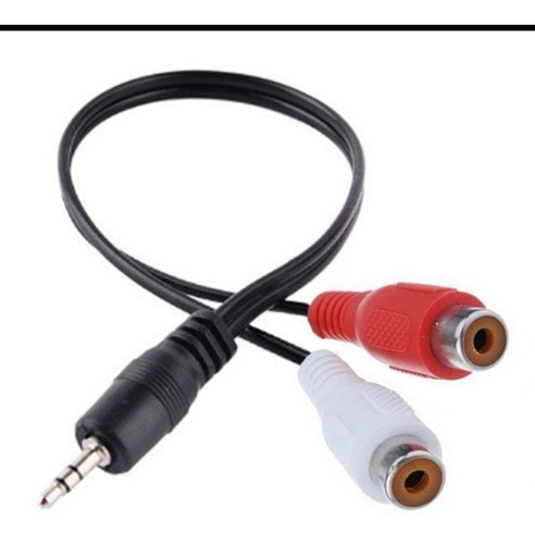 Adaptador De Cable 3,5 Mm Jack Macho 2 A Hembra Rca 