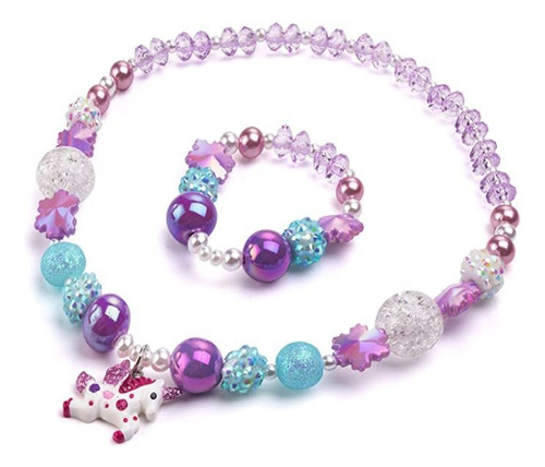 Bling Collar De Bling Bling Del Unicornio Chunky Bubblegum,