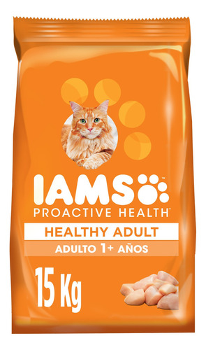 Iams Alimento Seco Para Gato Adulto Sabor Pollo 15kg