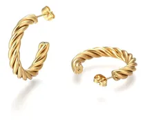 Comprar Zarcillo Medio Arete De Acero Inoxidable Dorados 