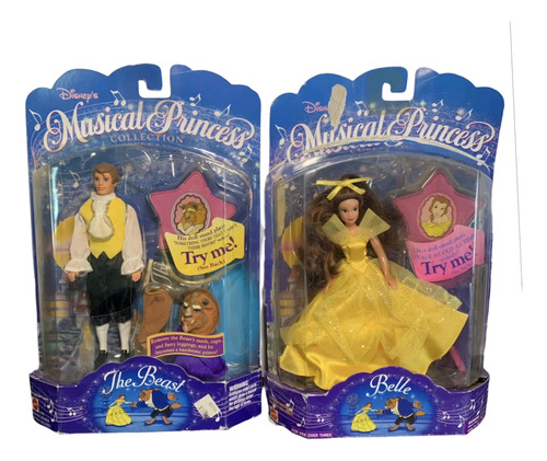Bonecos Bela E A Fera Musical Princess! Importados!