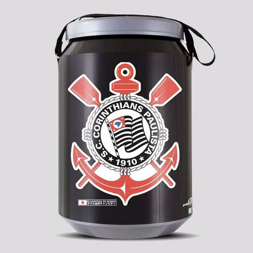 Cooler Pro Tork Corinthians 24 Latas Cor Preto