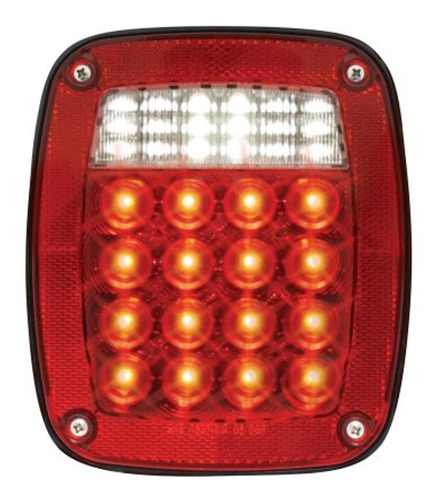 Gran General 80796 Rojo Universal 3stud Mount Led Luz Traser