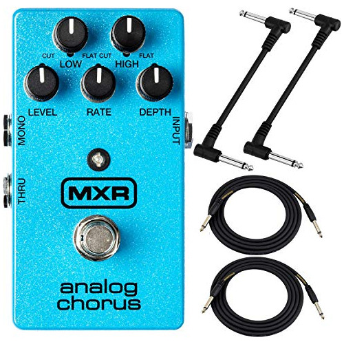 Chorus Pedal M234 Analógico Con 2 Cables De Conexión Y 2 Cab