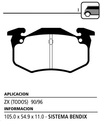 Juego Pastillas De Freno Traseras Litton P/ Renault 19 93-94