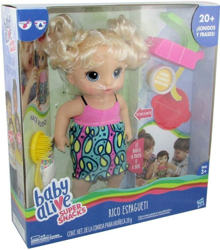 Baby Alive - Rico Espaguetti - Con Sonidos - Hasbro