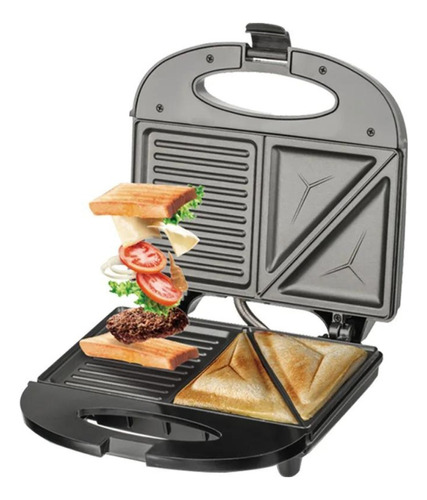 Sandwichera Tostadora Eléctrica Triangular 2 En 1 - Raf R212