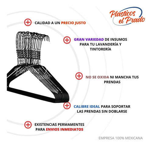 100 Ganchos Camiseros Largos Alambre Para Prendas Camisas