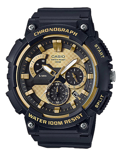 Reloj Casio Mcw-200h-9avcf Chronograph Multifunción-negro Negro Negro Negro