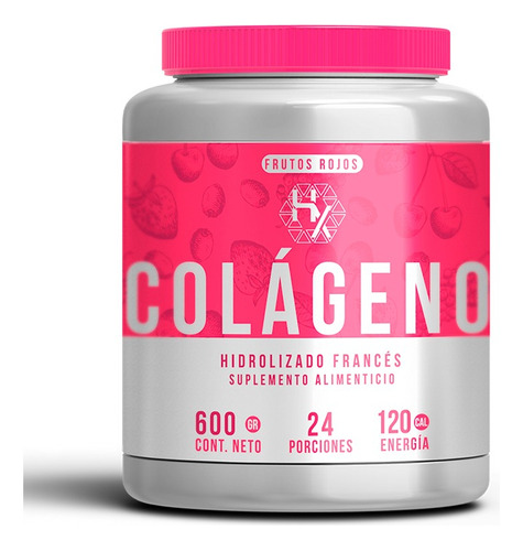 Holix Lab Colageno Hidrolizado Frances 600g Sabor Frutos Rojos