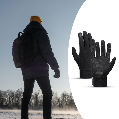 = Luvas Térmicas De Inverno À Prova D'água Com Dedos Na