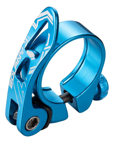 X Abrazadera De Poste De Sillín De Bicicleta De 34,9 Mm Azul