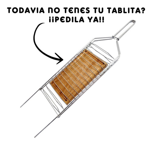 Imagen 2 de 8 de Parrilla Para Pescado Carnes Camping Asado 85 X 21