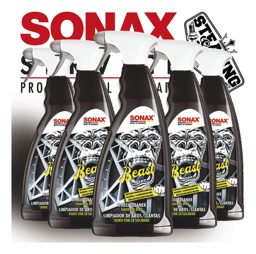 Sonax | Beast | Limpia Llantas | Férrico | 1 Litro | Detail