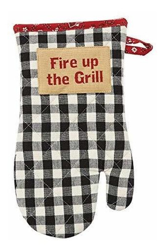 Park Designs Manopla Para Horno Fire Up The Grill - Negro