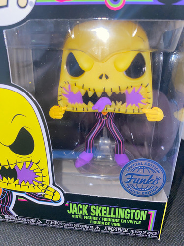 Funko Pop Disney Halloween Jack Skellington Black Light
