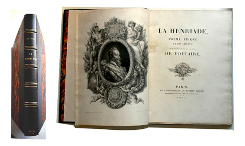 Voltaire La Henriade 1819 Ejemplar De Lujo .enrique Iv