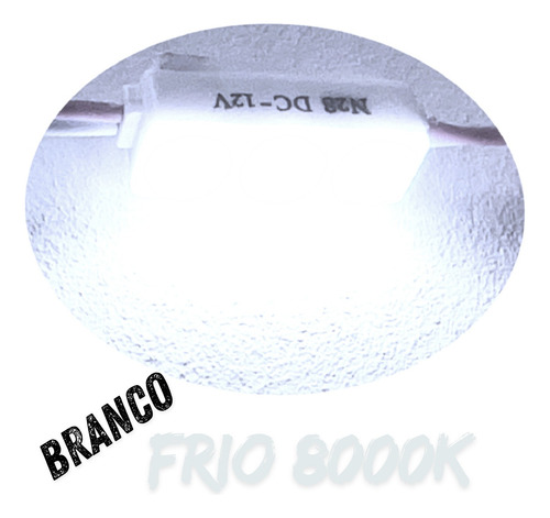 600pçs Micro Módulo Led 12v Lente 160º 2835 3-leds 3cm 1,5w