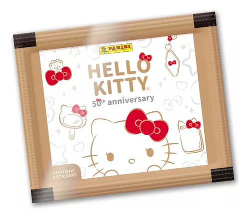 Pack 5 Sobres Hello Kitty 50th Anniversary Panini 25 Laminas