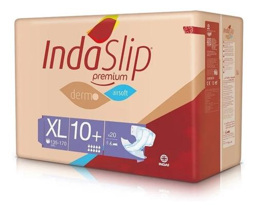 Indaslip Xl 10+ X 20 Pañales Adulto Mayor Extra Grandes