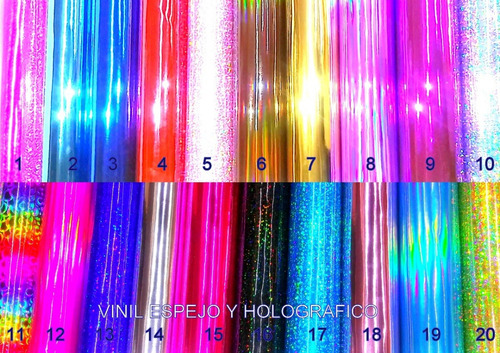 Imagen 5 de 10 de 23 Rollos Vinil Moños Glitter, Espejo, Escarchado+2 Regalo
