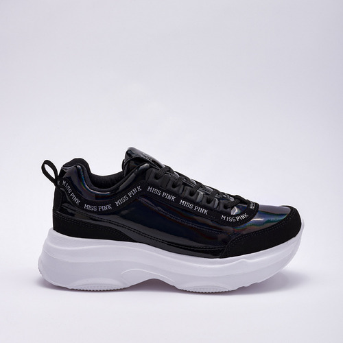 Tenis Mujer Miss Pink 711 A Negro Tornasol 120-860